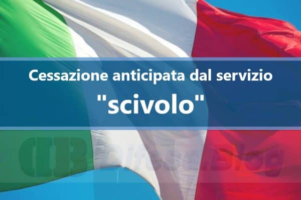 Cessazione Anticipata Dal Servizio, C.d. "scivolo" 2024 – Difesa.blog