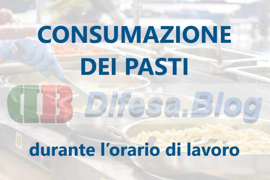 consumazione pasti