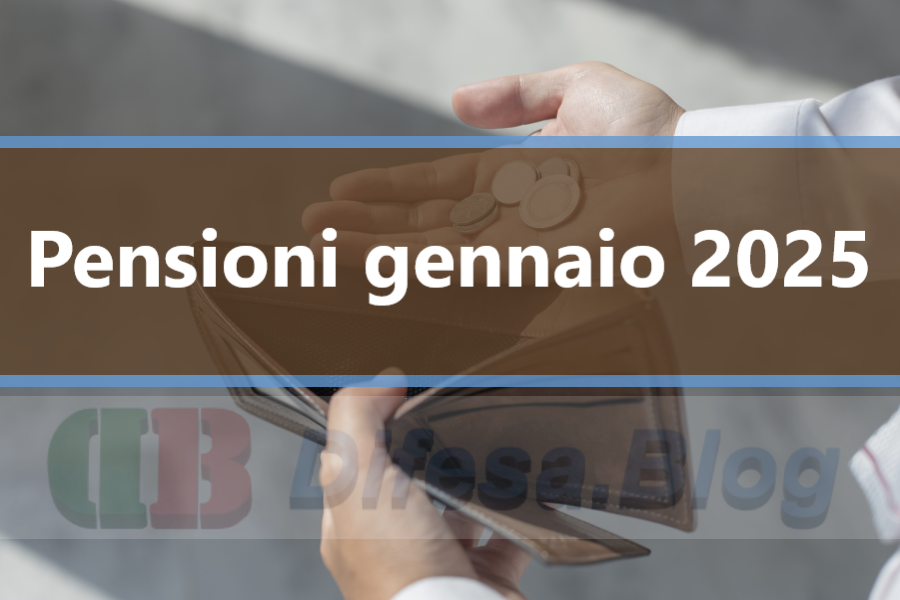 Pensioni gennaio 2025